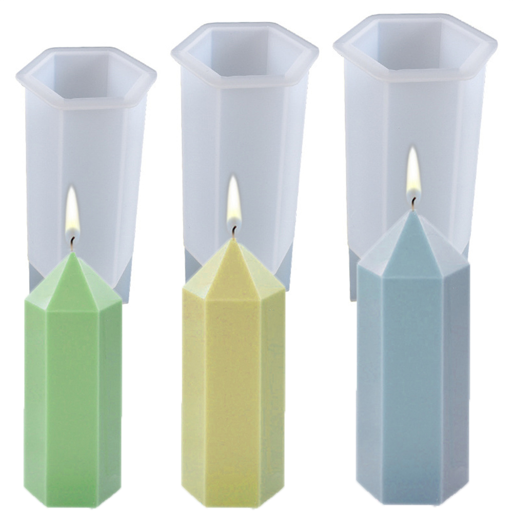 Soap Making Diy Kit - 3D 육각 기둥 양초 몰드, 실리콘