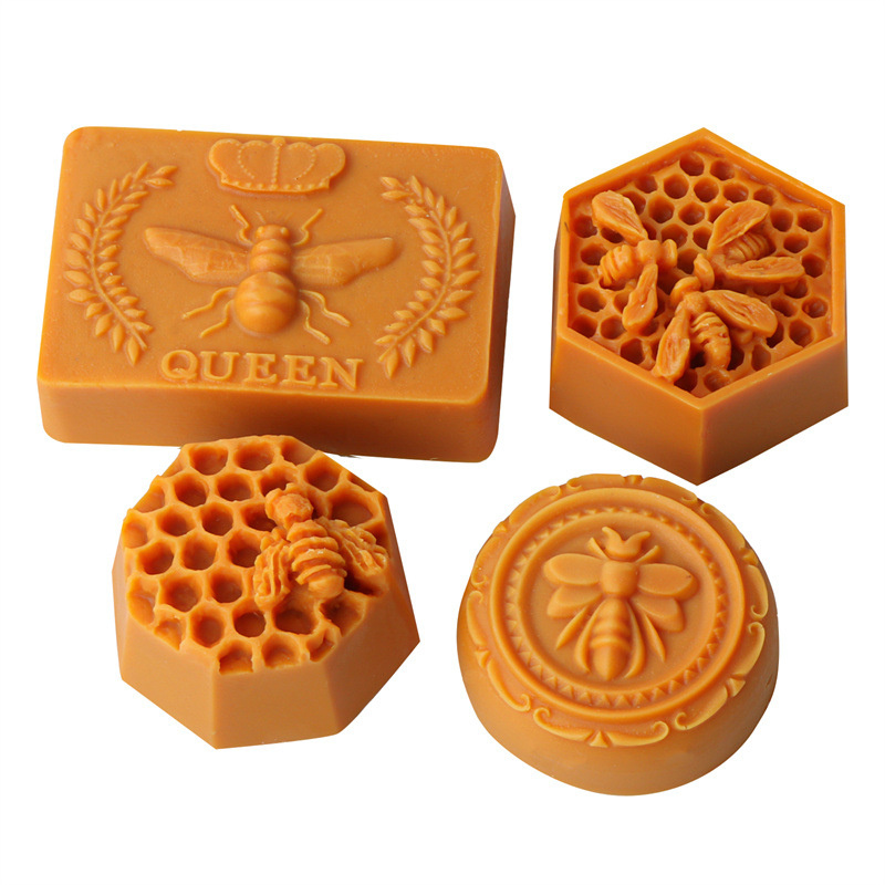 Soap Making Instructions - 3D 비행 꿀벌 벌집 양초 금형