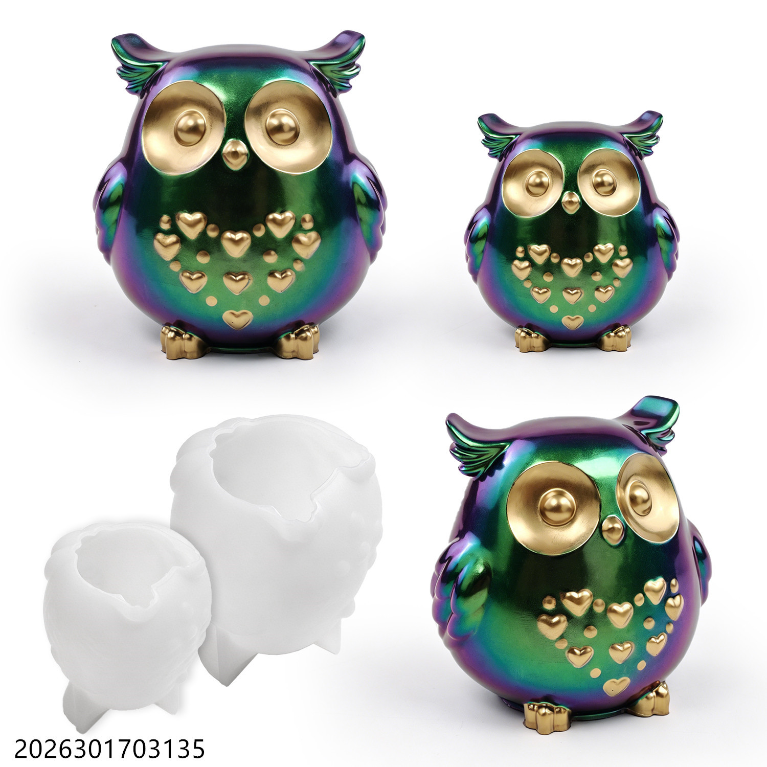 Soap Making Gifts - 올빼미 실리콘 몰드 3D 새 모양