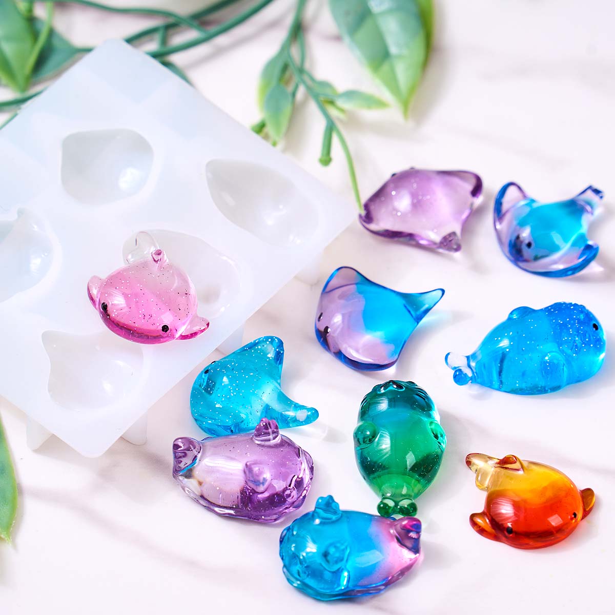 3D 힐링 귀여운 만타 가오리 실리콘 몰드 DIY 키체 - Soap Making Gifts 리뷰 및 가격