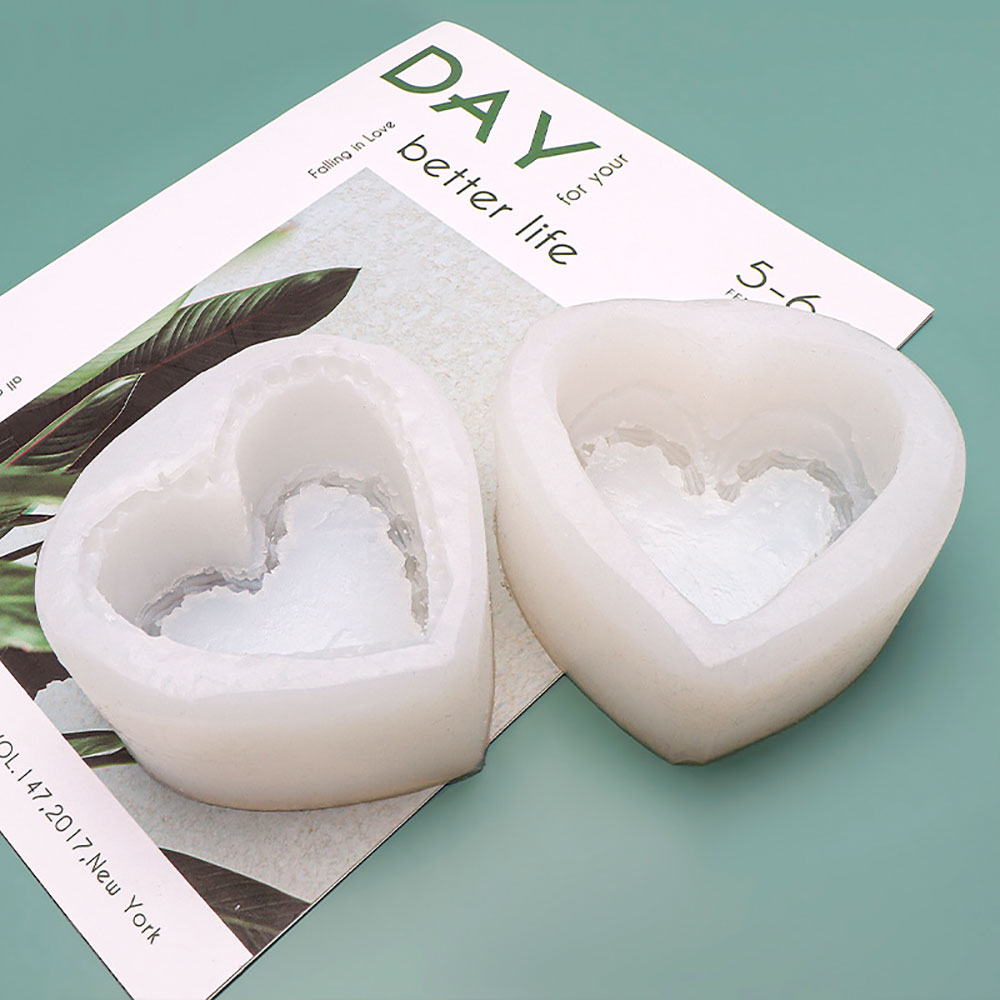 재미있는 심장 케이크 모양의 양초 실리콘 금형 DIY  - Soap Making Gifts 리뷰 및 가격