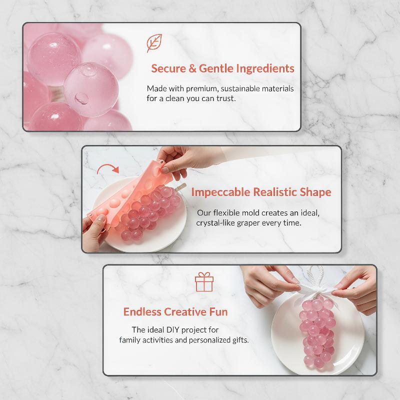실리콘 포도볼 몰드, 쉽게 분리되는 논스틱 몰드, 얼음 - Soap Making Kit For Beginners 리뷰 및 가격