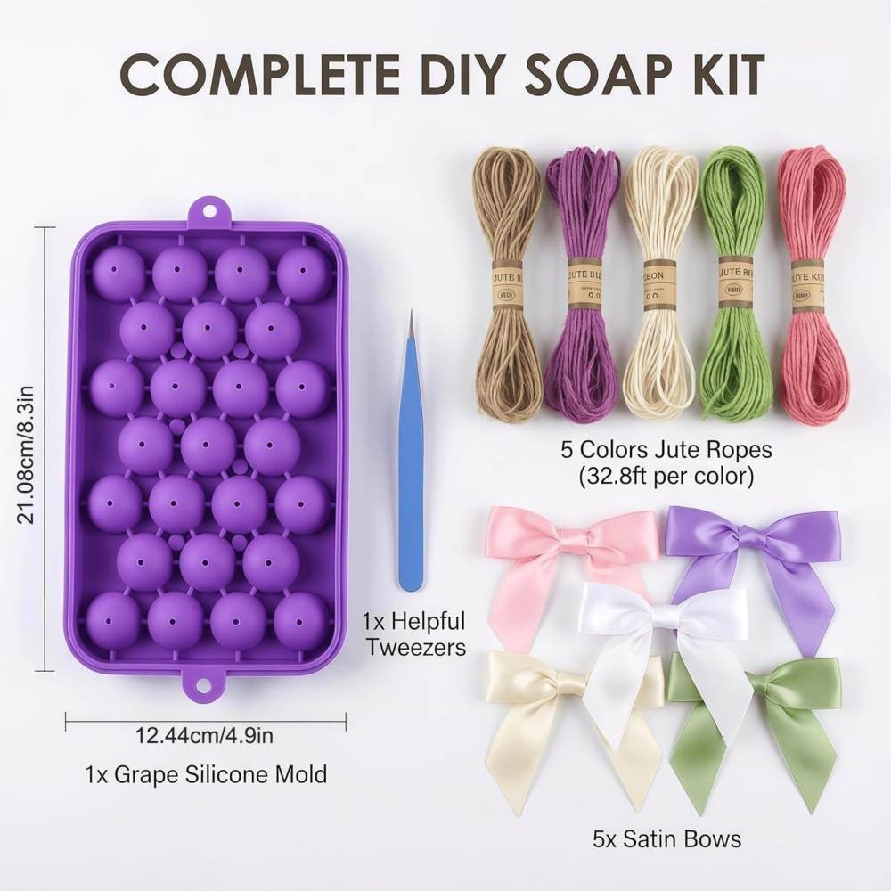 포도 과일 모양 비누 몰드, DIY 공예 용품, 3D  - Soap Making Gifts 리뷰 및 가격