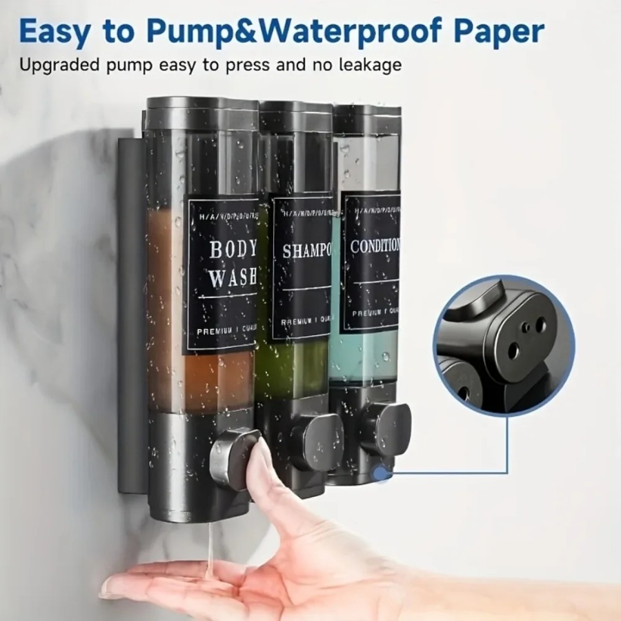 벽걸이형 3중 샴푸 컨디셔너 비누 디스펜서 세트 300 - Soap Making Diy Kit 리뷰 및 가격